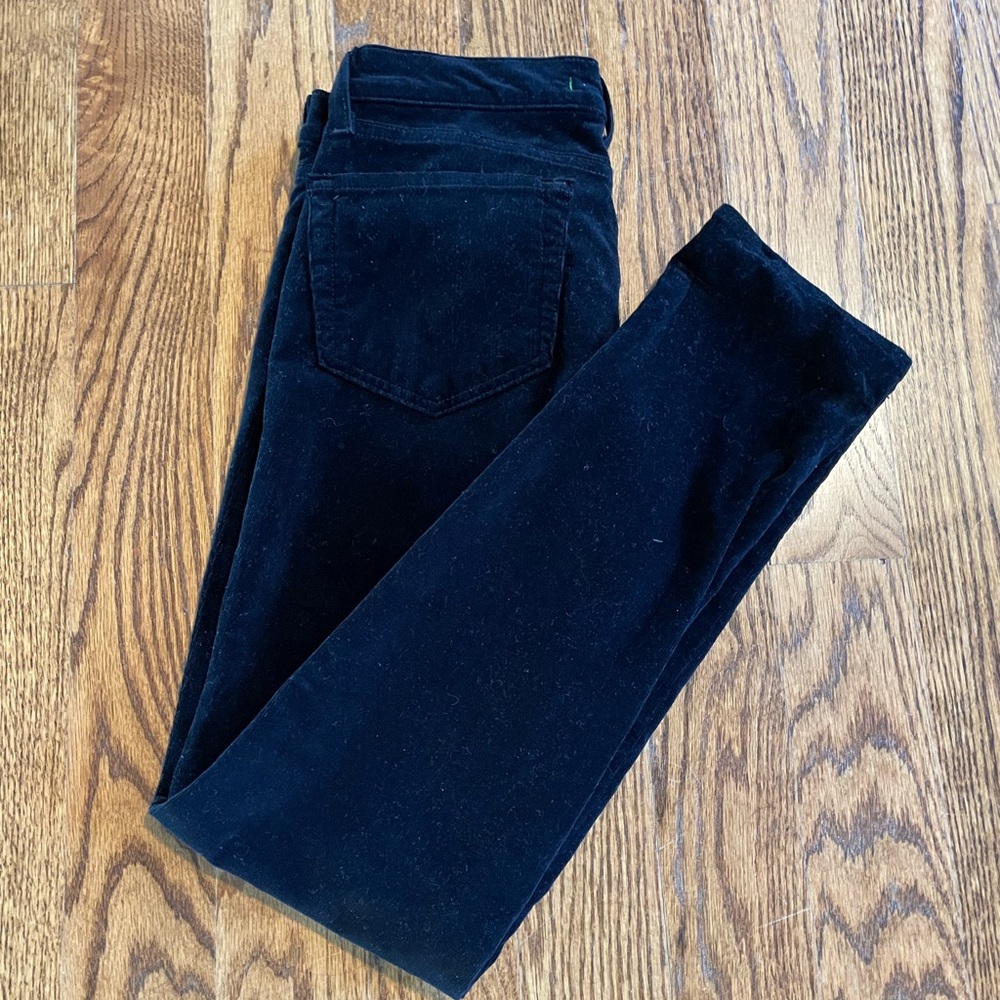 J Brand black velvet jeans size 29